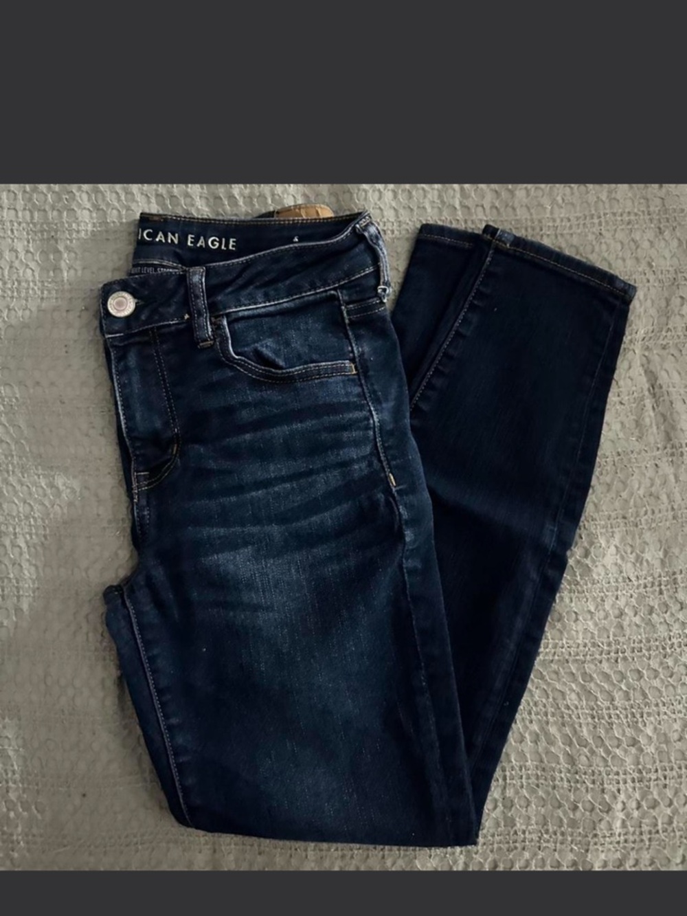 American Eagle Outfitters Women's Dark Blue Skinny Jeans
